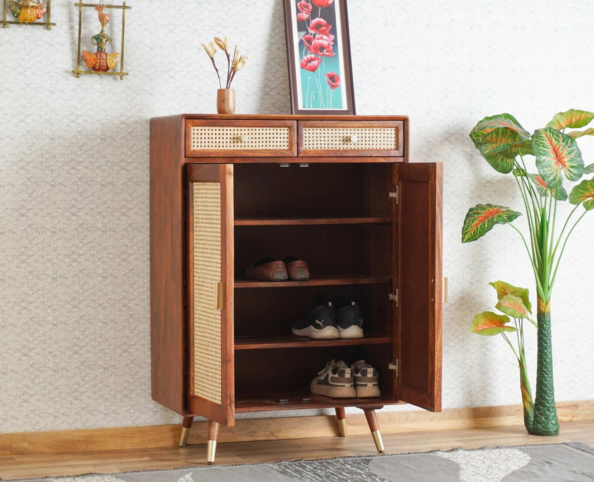 Wooden Shoe Storage Cabinet